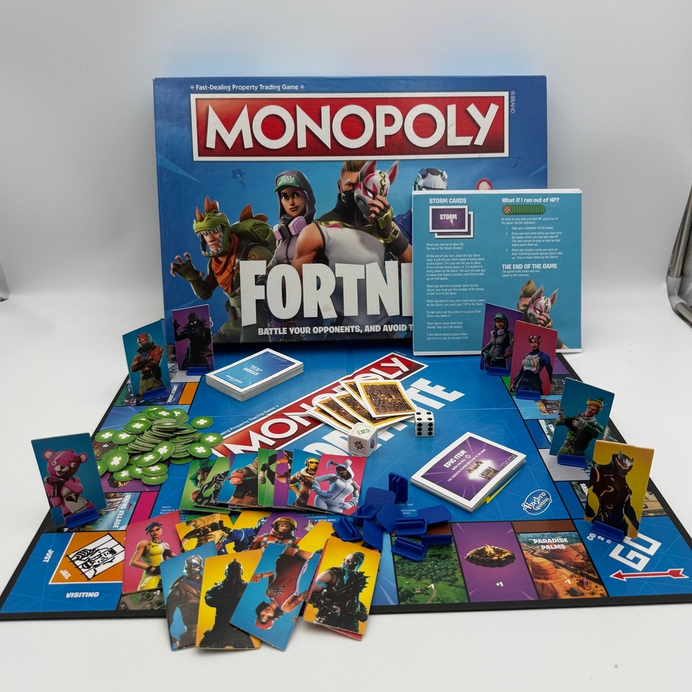 Hasbro Gaming Monopoly Fortnite Edition Board Game Battle Royale E6603 Complete